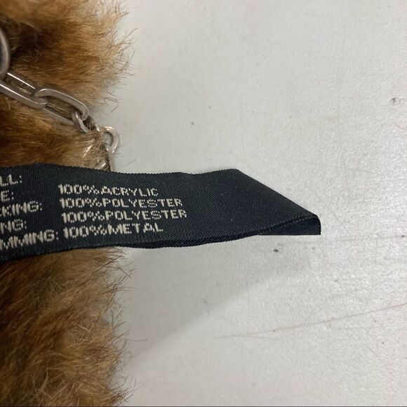 TERRY LEWIS Classic Luxuries Faux Fur Shoulder Bag Brown - Picture 11 of 11